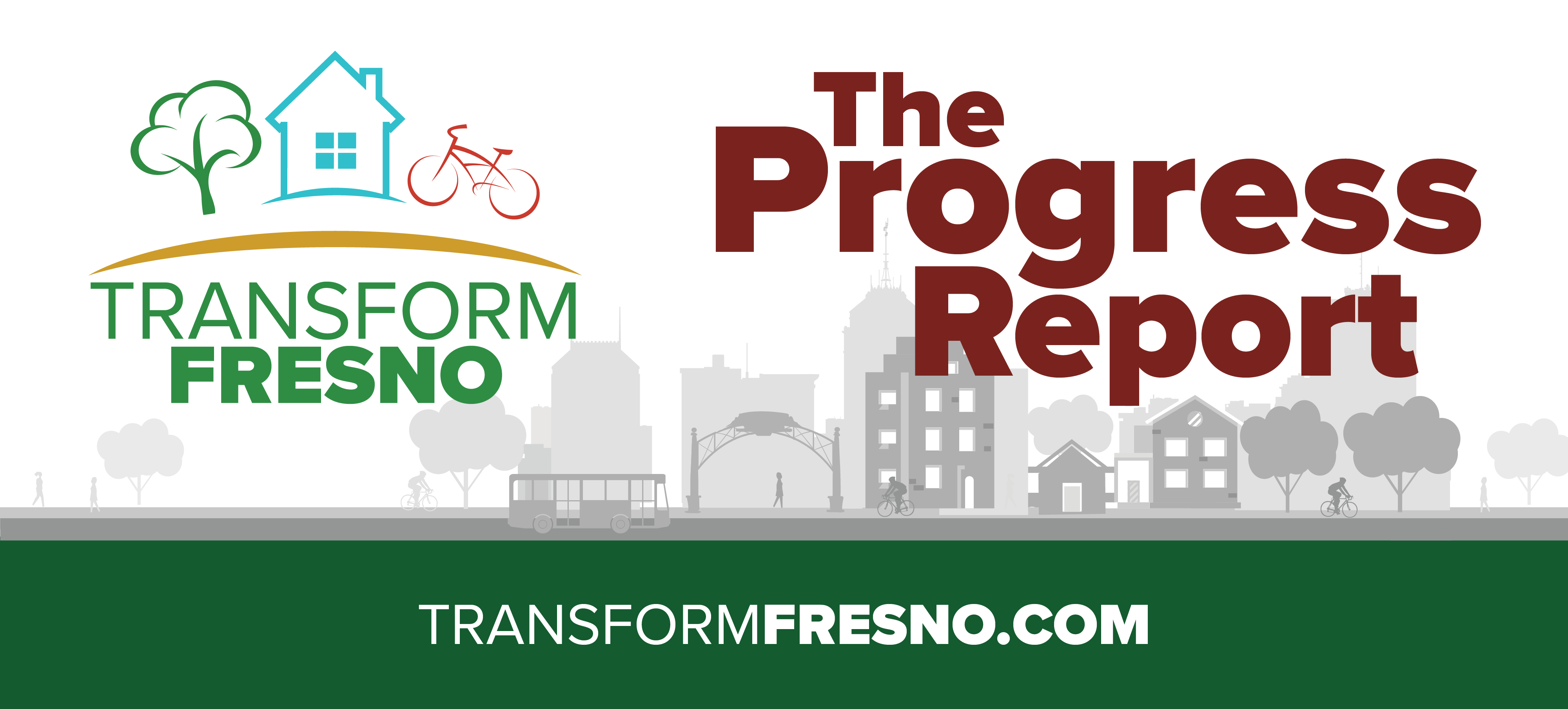 The Progress Report Newsletter logo : TransformFresno.com