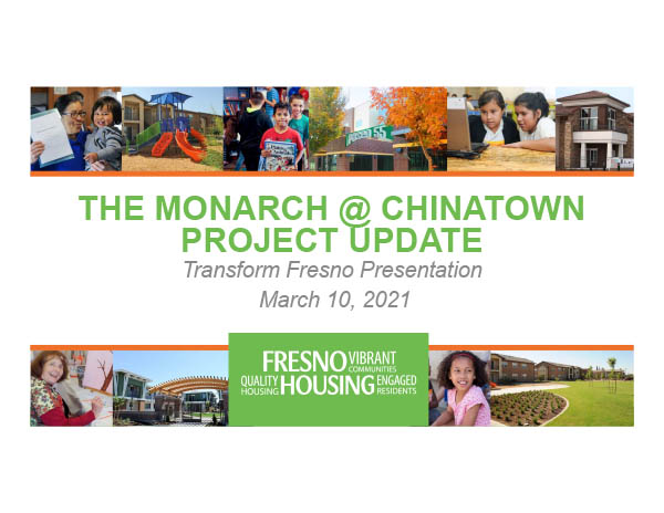 Project #1: The Monarch @ Chinatown Update, March 2021