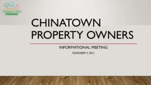 Fresno Chinatown Property Owners Meeting